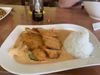 Reis Erdnuss-sauce mit crispy chicken (21C)